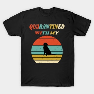 Funny Dog Lovers Gift Idea Social Distancing - Quarantined With My Dog T-Shirt